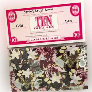 Cabi Notepad and Cabi Dollars to use at Cabi Factory Store Clothes fashion Women